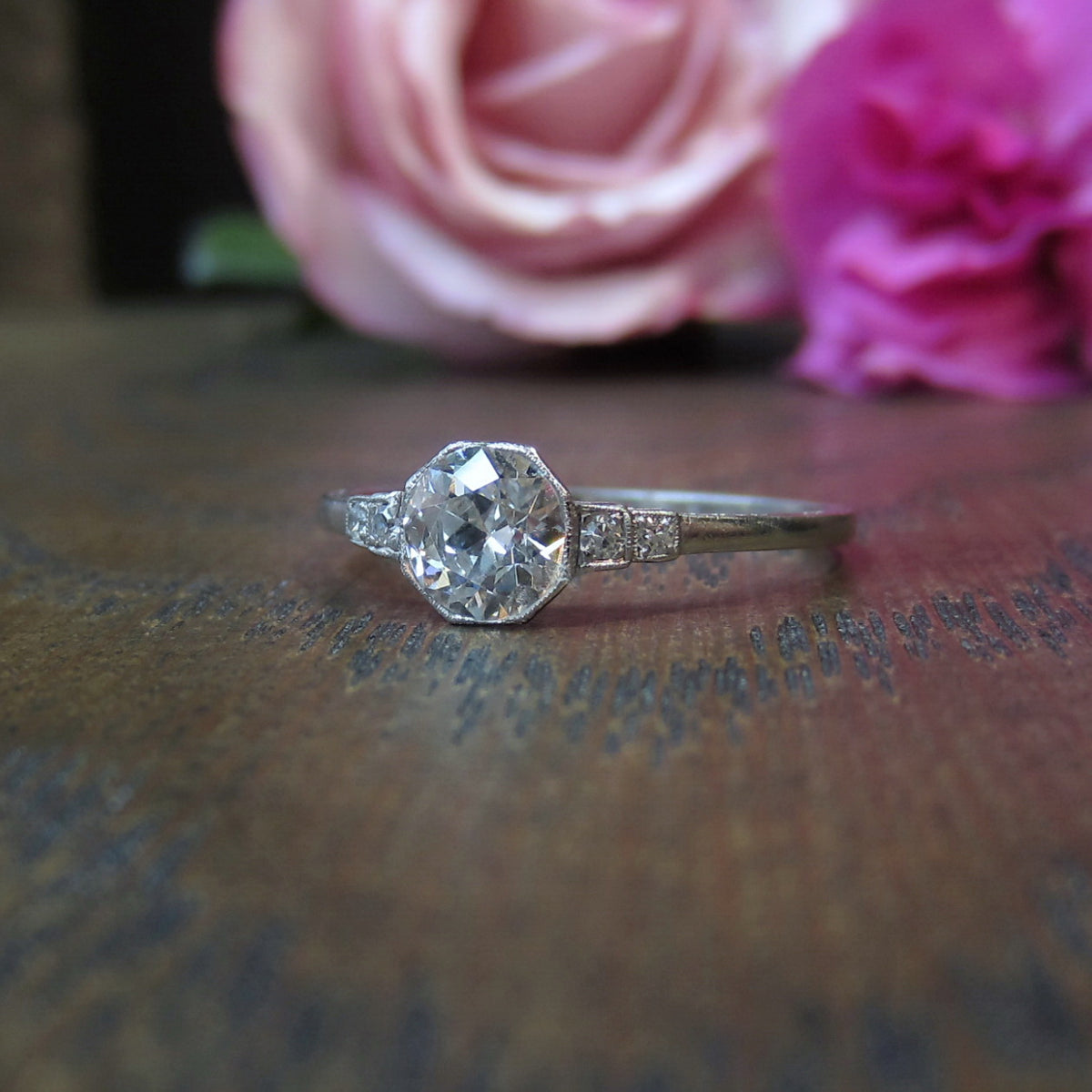 Art Deco Diamond Engagement Ring, Old Euro 0.72ct:: Doyle & Doyle