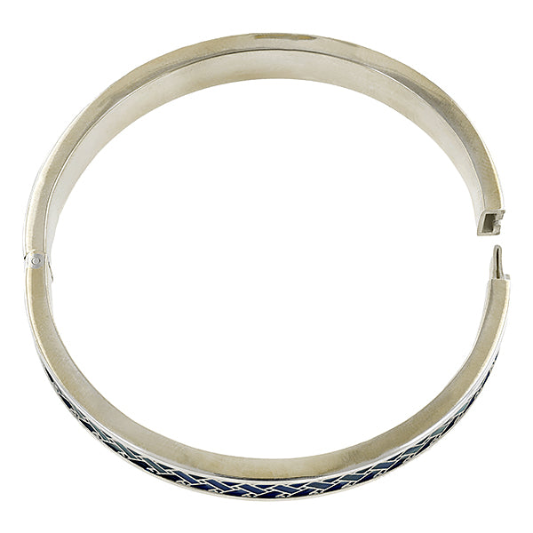 Interwoven Diamond Enamel Bracelet- Heirloom by Doyle & Doyle