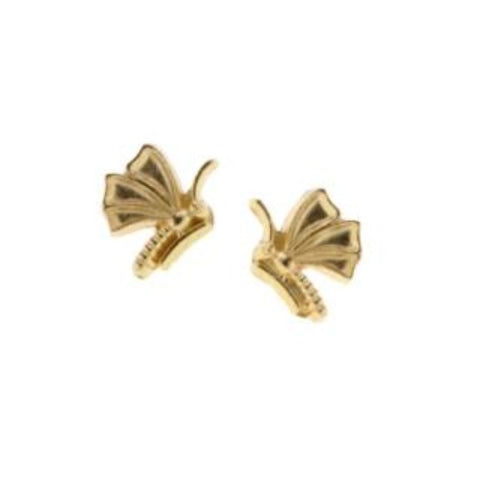 Butterfly earrings in gold designed by Heirloom by Doyle & Doyle 