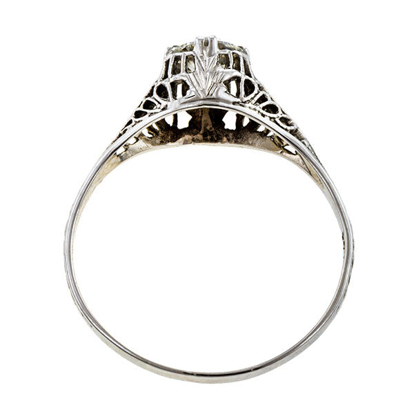 Vintage Diamond Engagement Ring, RBC 0.45ct::Doyle & Doyle