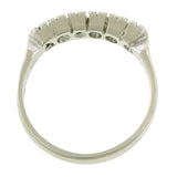 Vintage Diamond Wedding Band, White Gold, sold by Doyle & Doyle vintage and antique jewelry boutique.