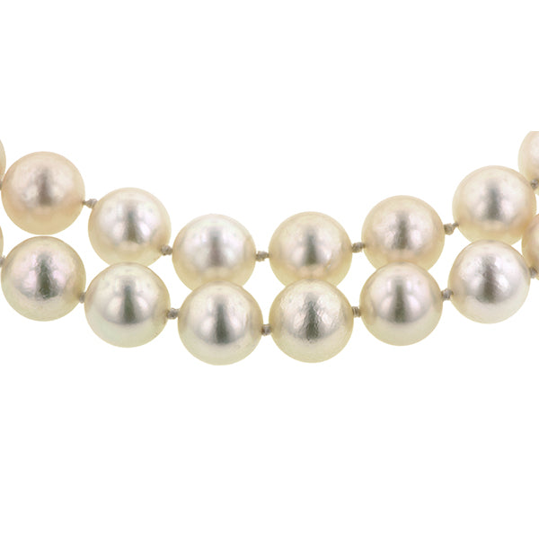 Long Single Strand Pearl Necklace No Clasp :: Doyle & Doyle