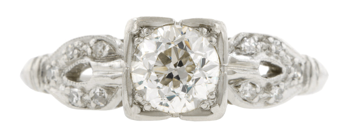 Vintage Diamond Engagement Ring, Old Euro 0.55ct:: Doyle & Doyle