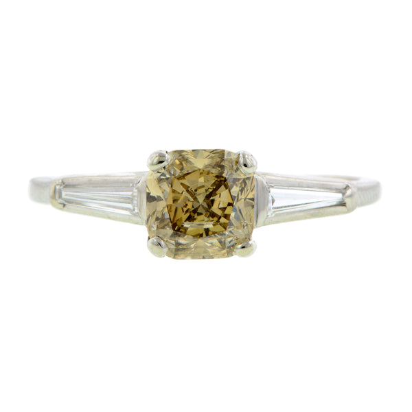 Vintage Diamond Engagement Ring, Cushion 1.56ct