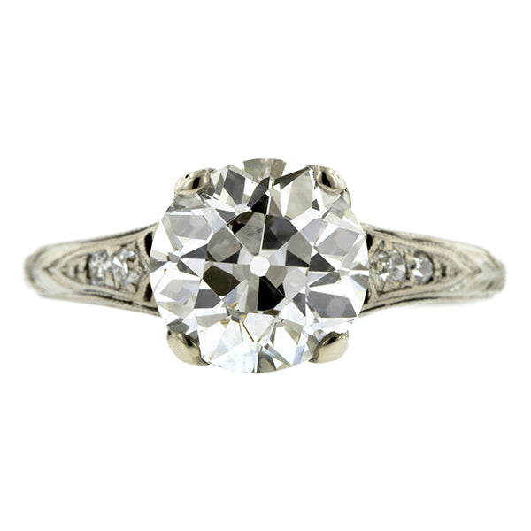 Edwardian Diamond Engagement Ring, Old Euro 1.59ct