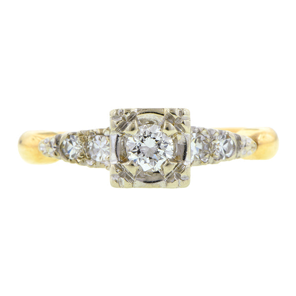 Vintage Diamond Ring, RBC 0.15ct : Doyle & Doyle