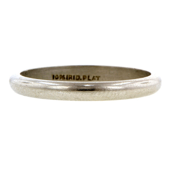 Estate Wedding Band Ring, Platinum, sold by Doyle & Doyle vintage and antique jewelry boutique.