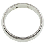 Contemporary ring: a White Gold Comfort Fit Wedding Band Ring sold by Doyle & Doyle vintage and antique jewelry boutique.