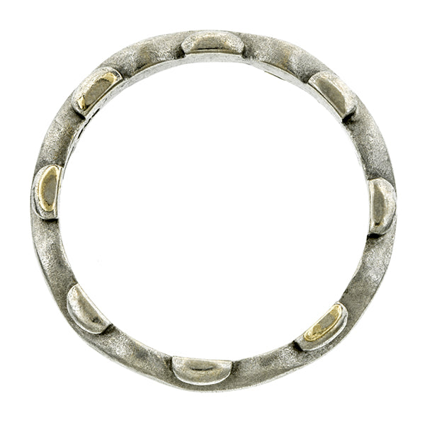 Vintage ring: a Platinum Wedding Band sold by Doyle & Doyle vintage and antique jewelry boutique.