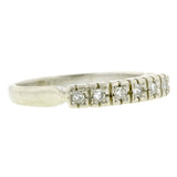 Vintage Diamond Wedding Band, White Gold, sold by Doyle & Doyle vintage and antique jewelry boutique.