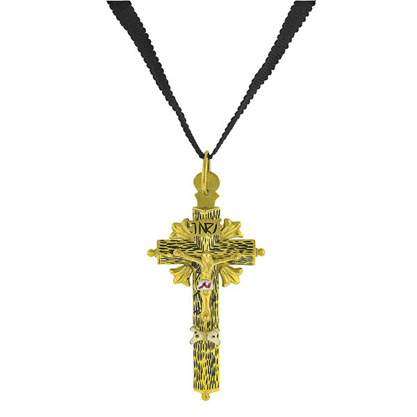 Crucifix Enamel Pendant