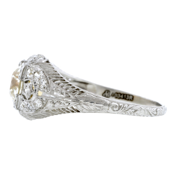 Art Deco Diamond Engagement Ring, Old Euro 1.43ct:: Doyle & Doyle