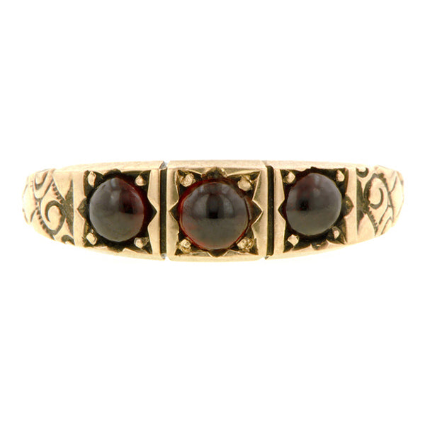 Victorian Garnet Ring::Doyle & Doyle