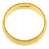 Contemporary ring: a Yellow Gold Half Round Wedding Band 6mm sold by Doyle & Doyle vintage and antique jewelry boutique.