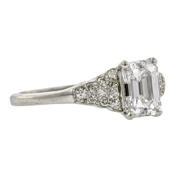 Vintage Engagement Ring, Emerald cut; 1.03ct::Doyle & Doyle
