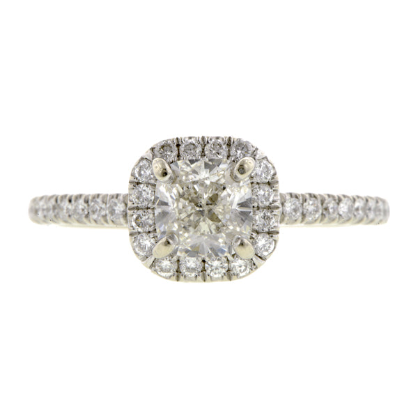 Diamond Engagement Ring, Cushion Brilliant 0.50ct