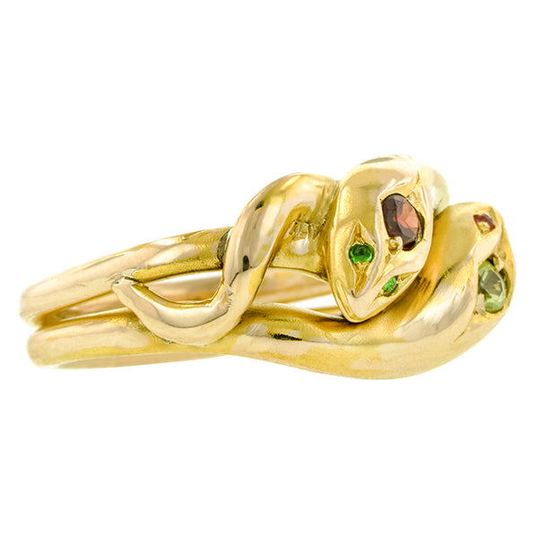 Victorian Double Snake Ring