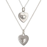 You and Me Heart Pendant Necklace sold by Doyle and Doyle an antique and vintage jewelry boutique