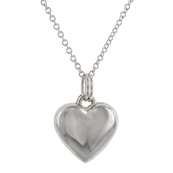You and Me Heart Pendant Necklace sold by Doyle and Doyle an antique and vintage jewelry boutique