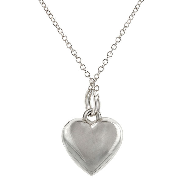 You and Me Heart Pendant Necklace sold by Doyle and Doyle an antique and vintage jewelry boutique