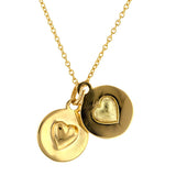 You and Me Sphere Heart Pendant Necklace sold by Doyle and Doyle an antique and vintage jewelry boutique